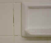 Missing Grout - A small crack in the grout or caulk can lead to an expensive repair if it is not repaired. 